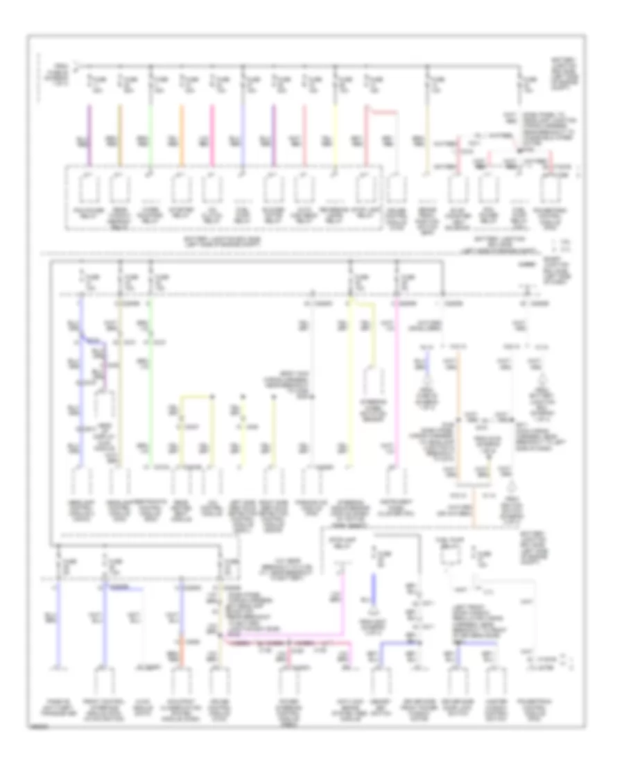 Power Distribution Wiring Diagram 4 of 4 for Lincoln MKS 2012