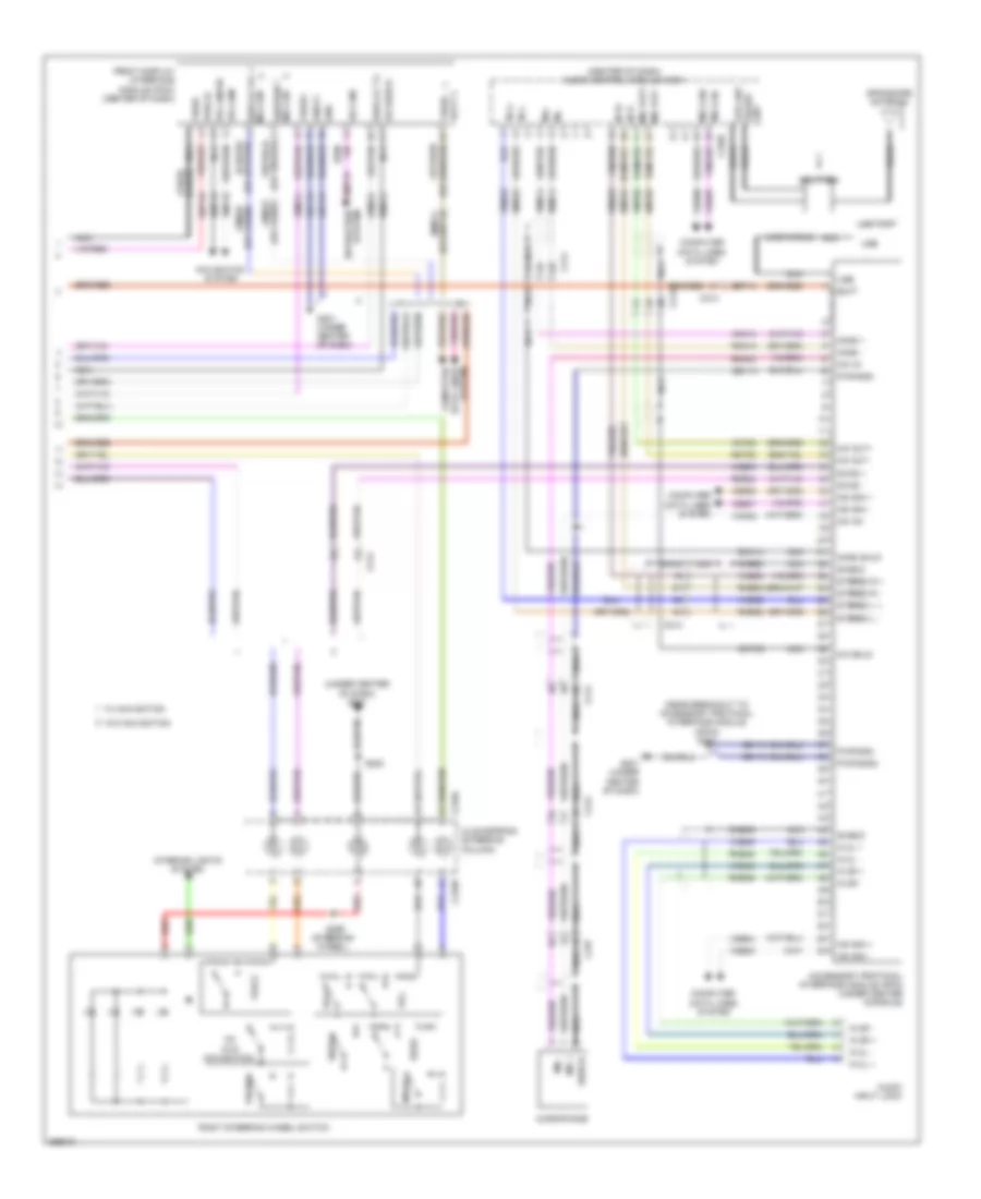 Radio Wiring Diagram 3 of 3 for Lincoln MKS 2012