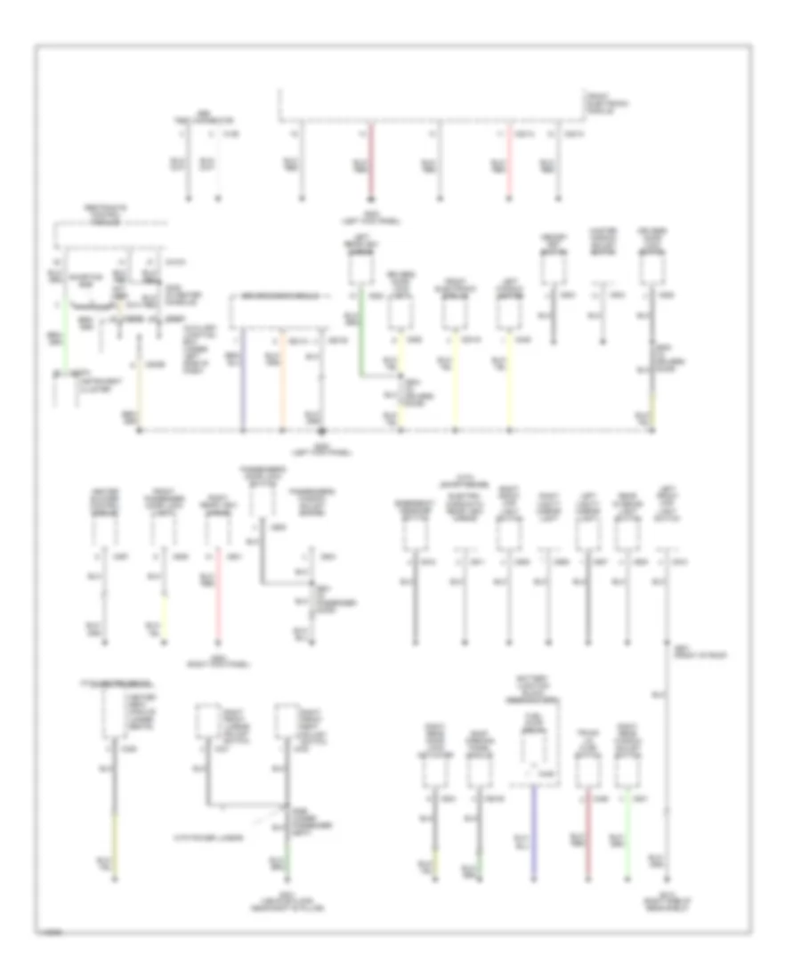 Ground Distribution Wiring Diagram 2 of 3 for Lincoln LS 2001