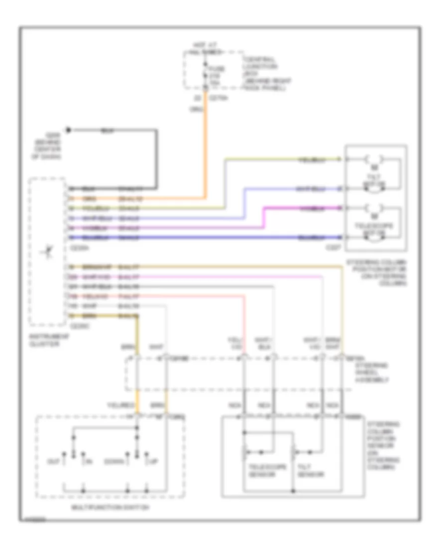 Steering Column Memory Wiring Diagram for Lincoln LS 2001