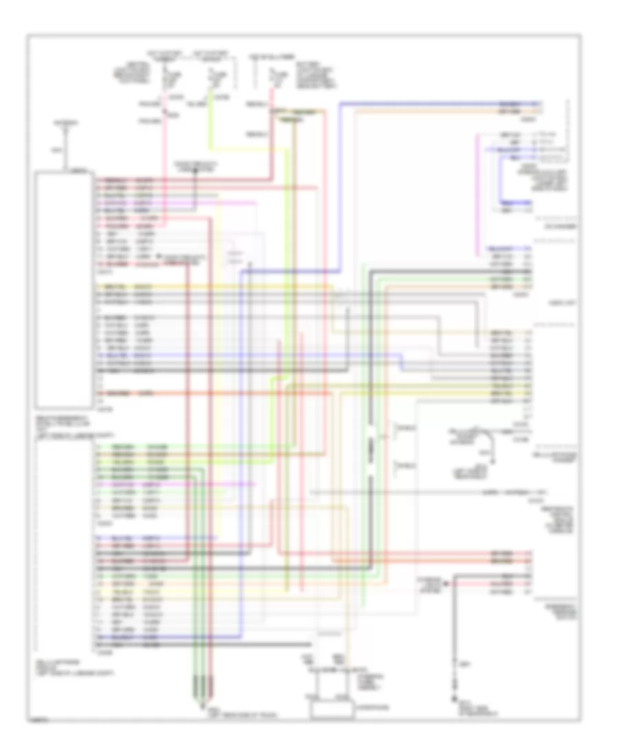 Vehicle Emergency Messaging Wiring Diagram for Lincoln LS 2001