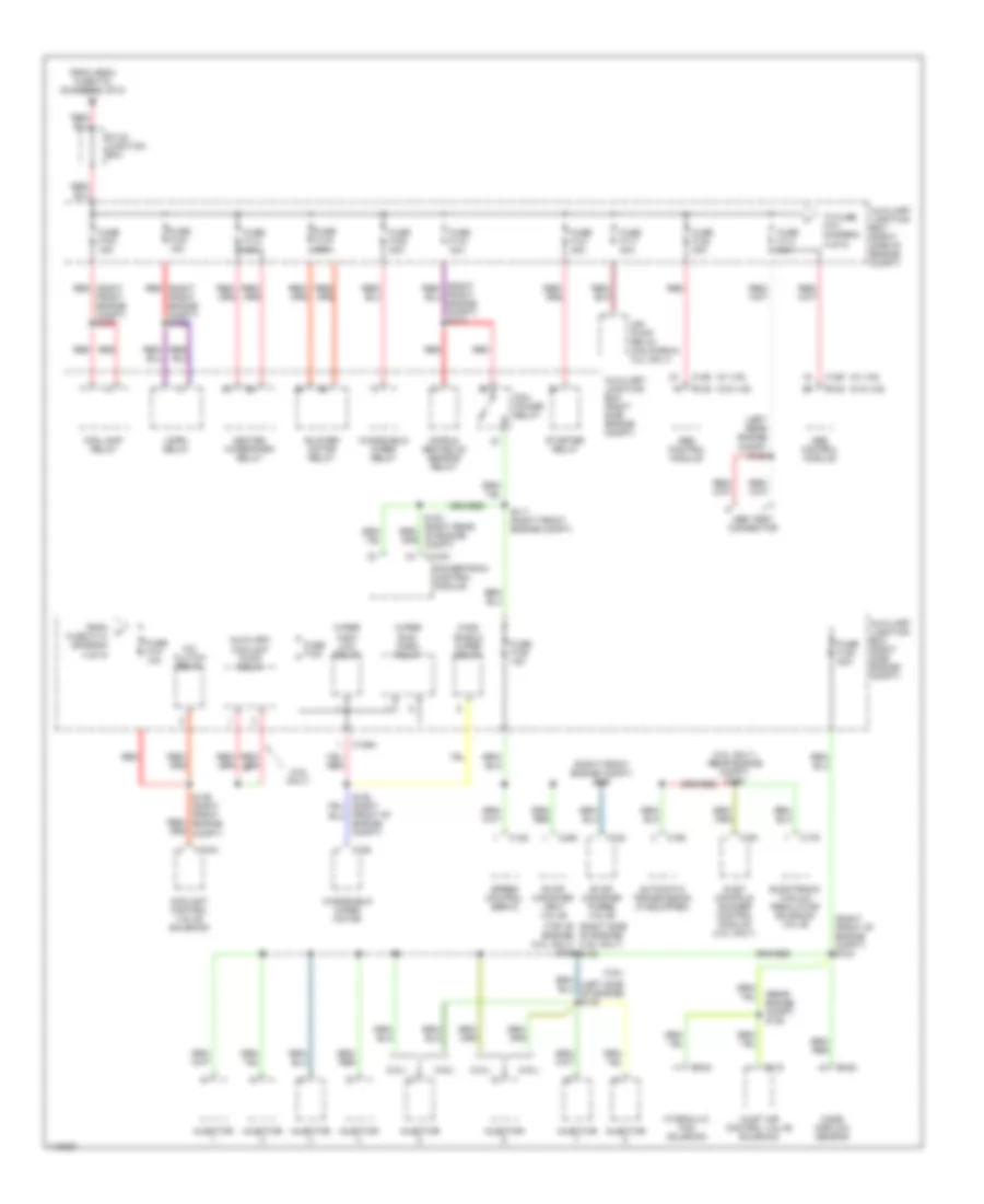 Power Distribution Wiring Diagram 4 of 5 for Lincoln LS 2001