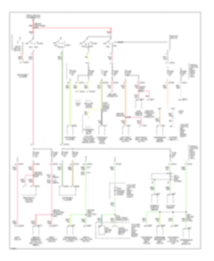 Power Distribution Wiring Diagram (5 of 5) for Lincoln LS 2001