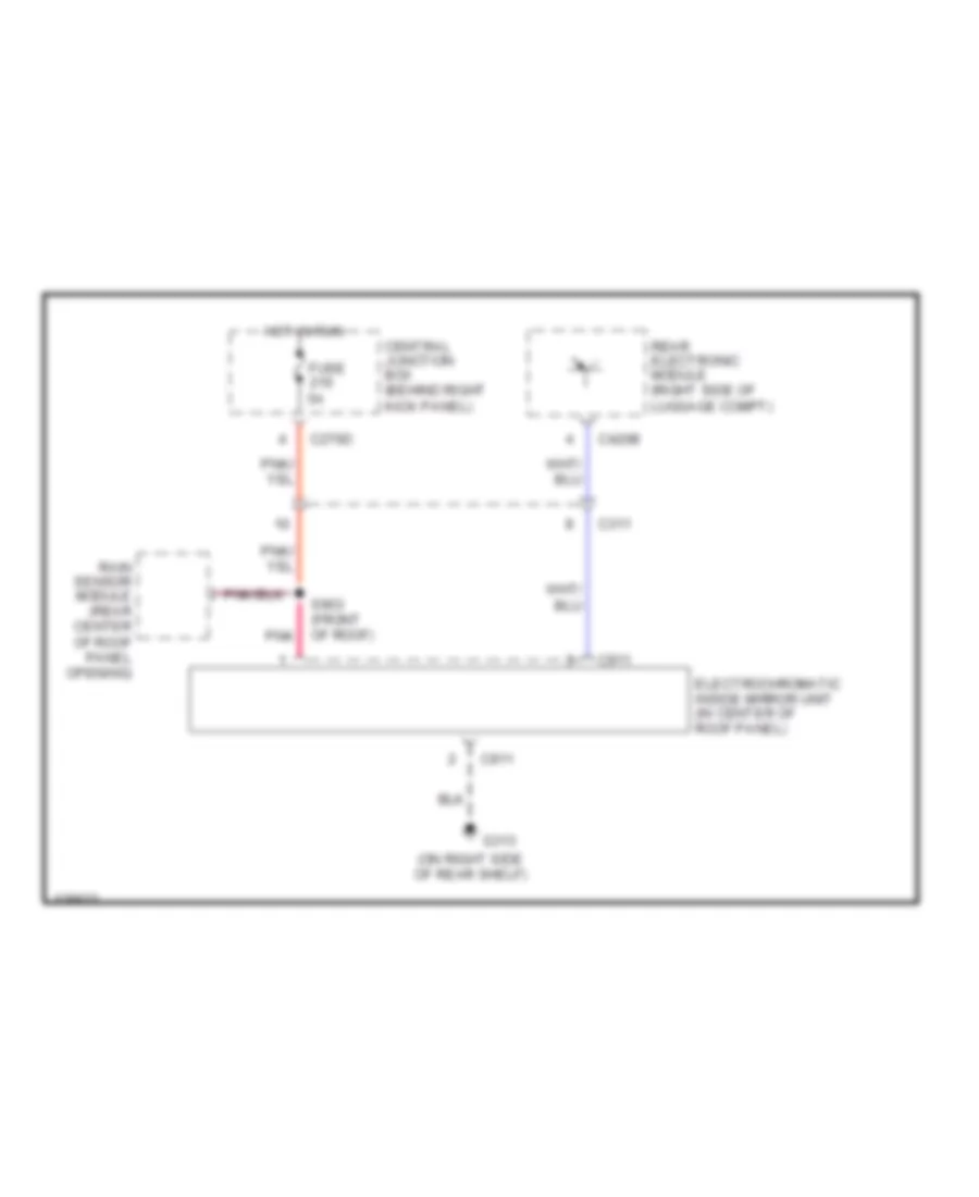 Electrochromic Mirror Wiring Diagram for Lincoln LS 2001