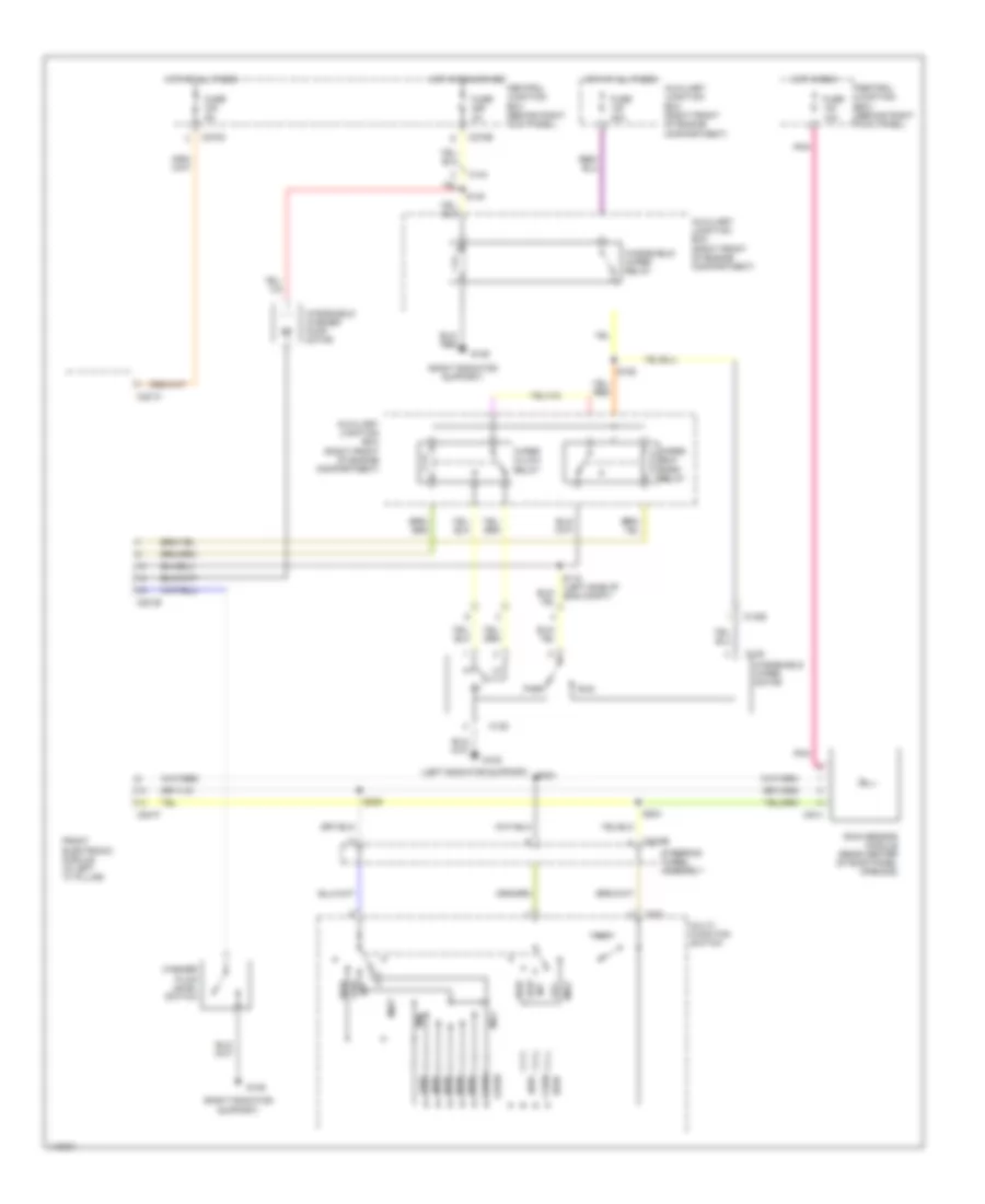 WiperWasher Wiring Diagram for Lincoln LS 2001