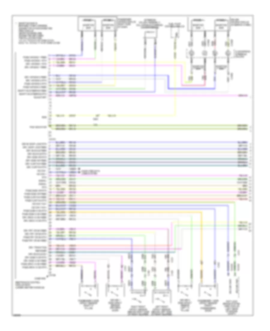 Supplemental Restraints Wiring Diagram 1 of 2 for Lincoln MKS EcoBoost 2012