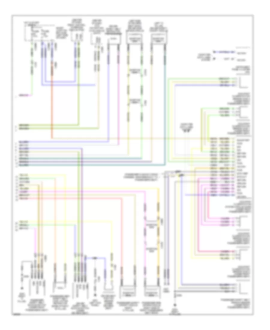Supplemental Restraints Wiring Diagram 2 of 2 for Lincoln MKS EcoBoost 2012