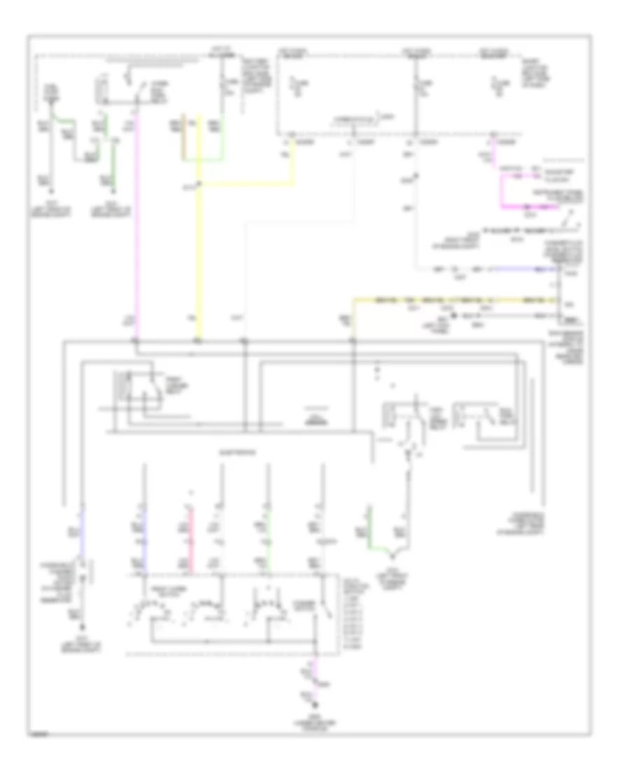 Электросхема стеклоочистителя, дворников и омывателя для Lincoln MKS EcoBoost 2012