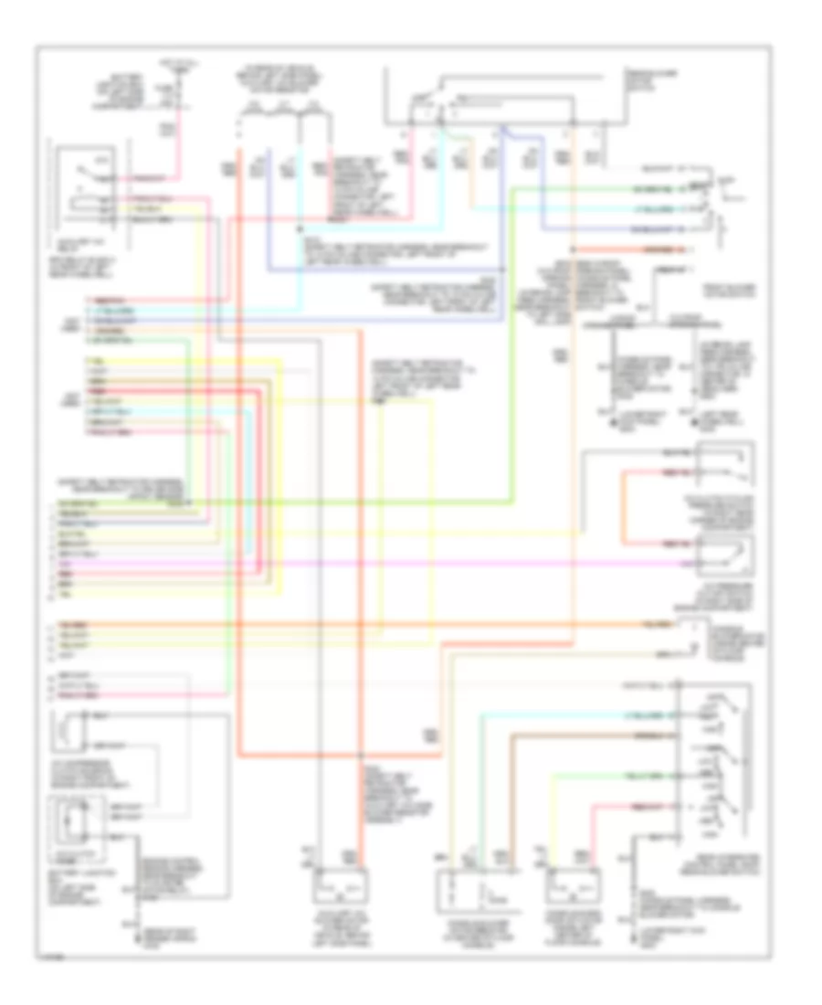Automatic A C Wiring Diagram 3 of 3 for Lincoln Navigator 2001