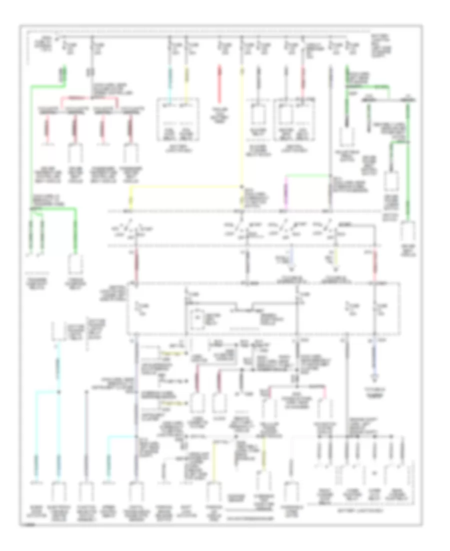 Power Distribution Wiring Diagram 2 of 4 for Lincoln Navigator 2001