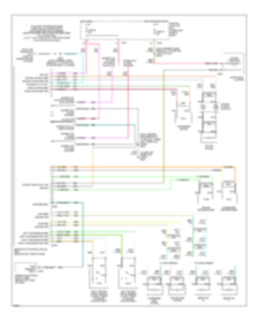 Supplemental Restraint Wiring Diagram for Lincoln Navigator 2001