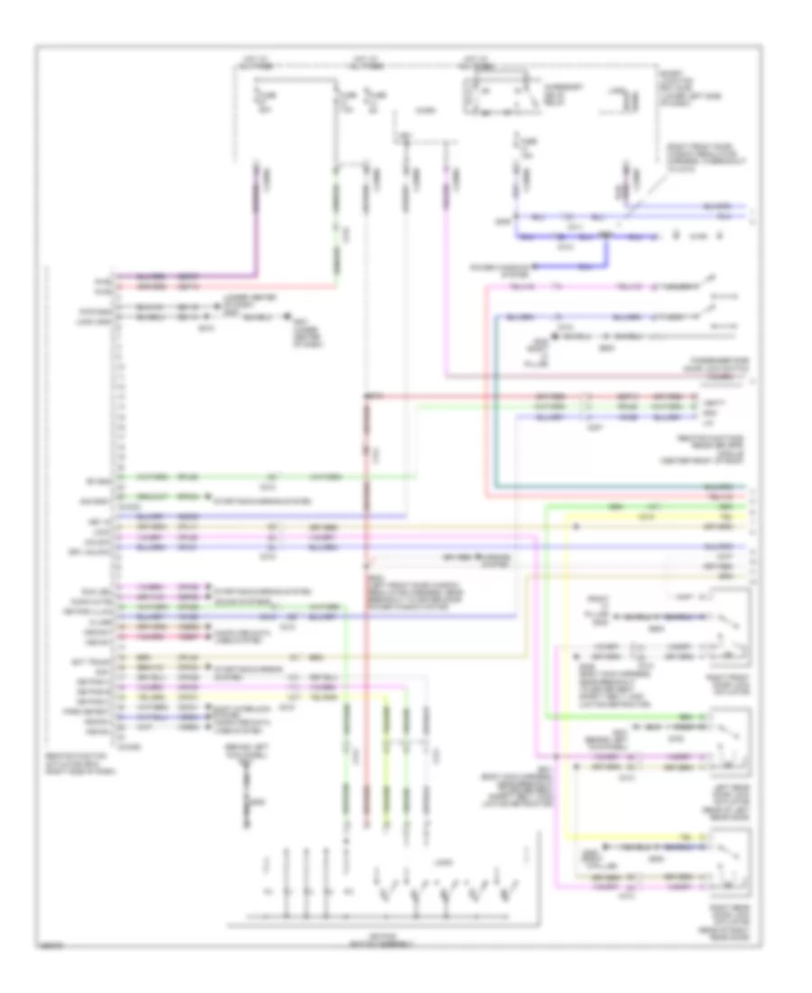 Forced Entry Wiring Diagram 1 of 2 for Lincoln MKT 2012