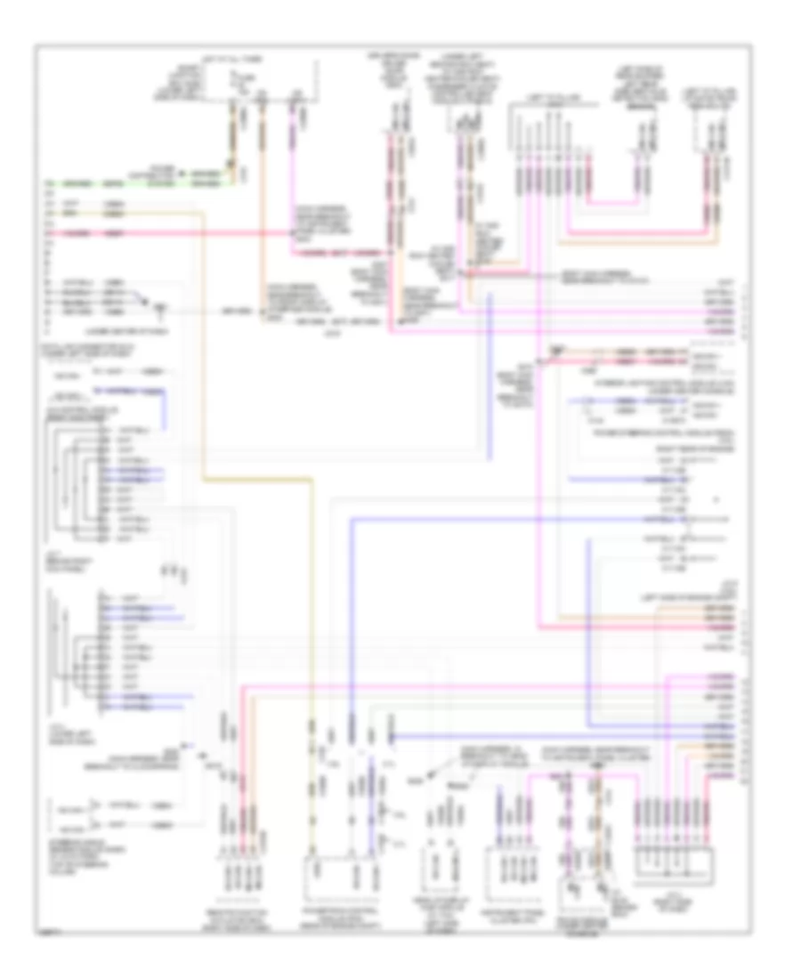 Computer Data Lines Wiring Diagram 1 of 2 for Lincoln MKT 2012