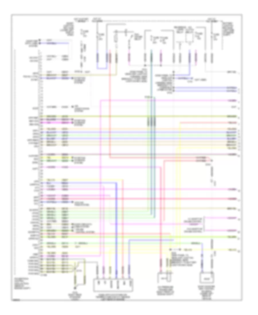 3.7L, Engine Performance Wiring Diagram (1 of 5) for Lincoln MKT 2012