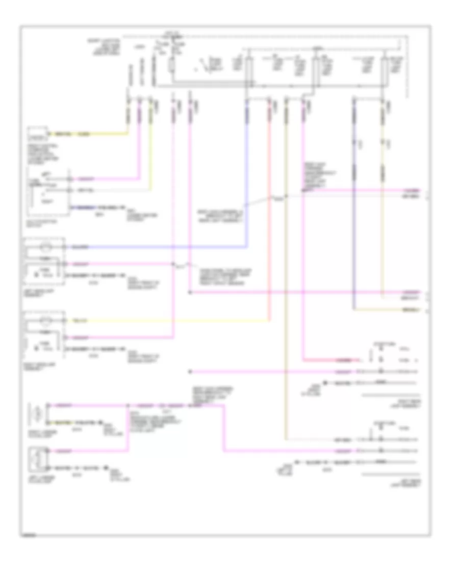 Exterior Lamps Wiring Diagram 1 of 2 for Lincoln MKT 2012