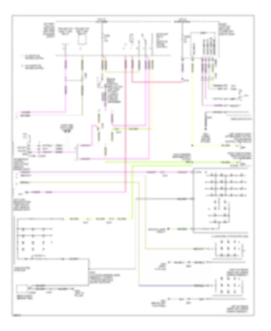 Exterior Lamps Wiring Diagram (2 of 2) for Lincoln MKT 2012