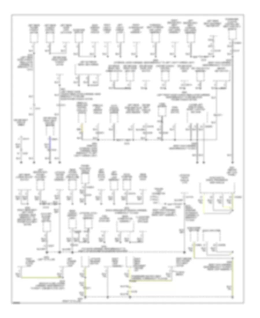 Ground Distribution Wiring Diagram 4 of 4 for Lincoln MKT 2012