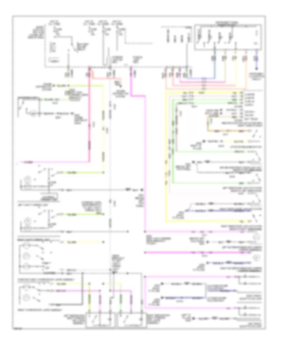 Courtesy Lamps Wiring Diagram 3 of 3 for Lincoln MKT 2012