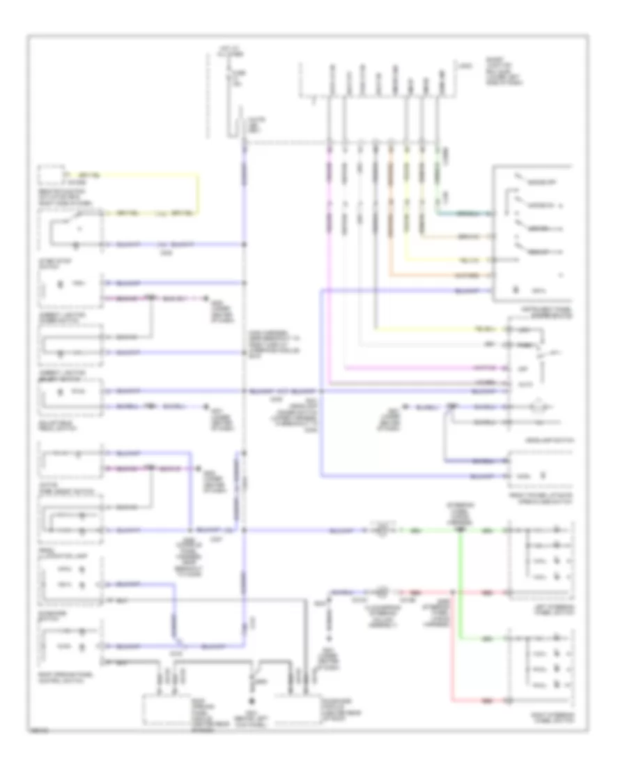 Instrument Illumination Wiring Diagram for Lincoln MKT 2012