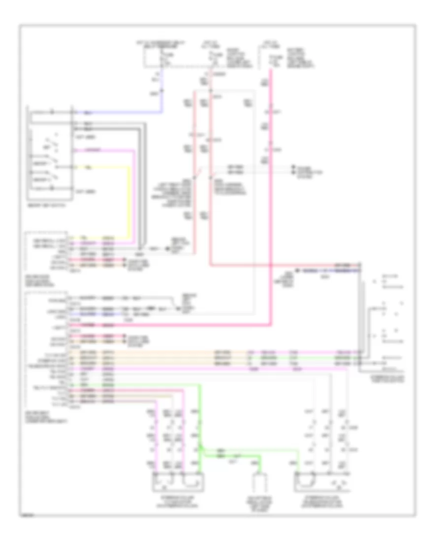Steering Column Memory Wiring Diagram for Lincoln MKT 2012