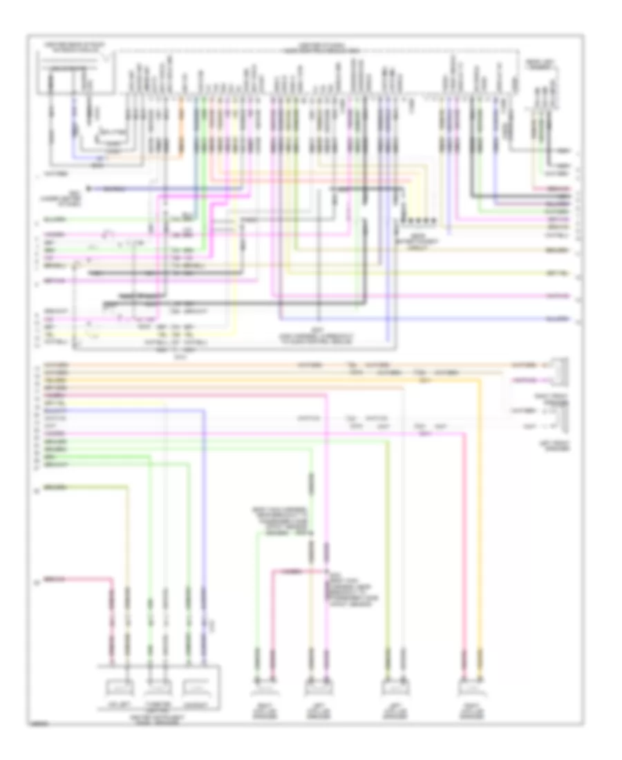 Navigation Wiring Diagram (2 of 3) for Lincoln MKT 2012