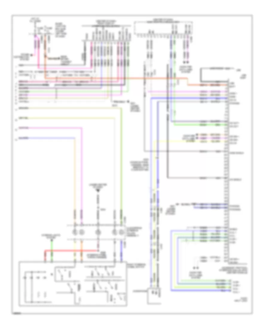 Navigation Wiring Diagram (3 of 3) for Lincoln MKT 2012