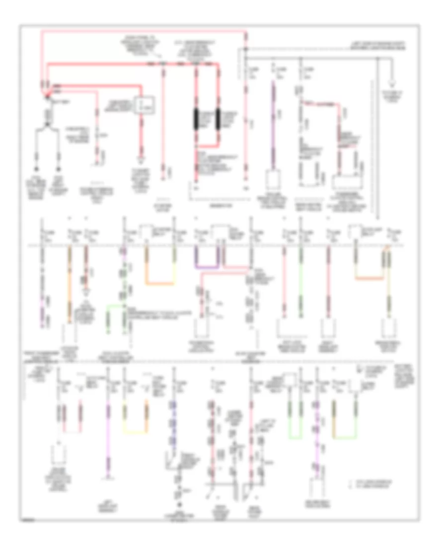 Power Distribution Wiring Diagram 1 of 6 for Lincoln MKT 2012