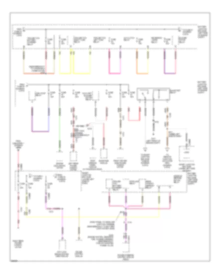 Power Distribution Wiring Diagram 2 of 6 for Lincoln MKT 2012