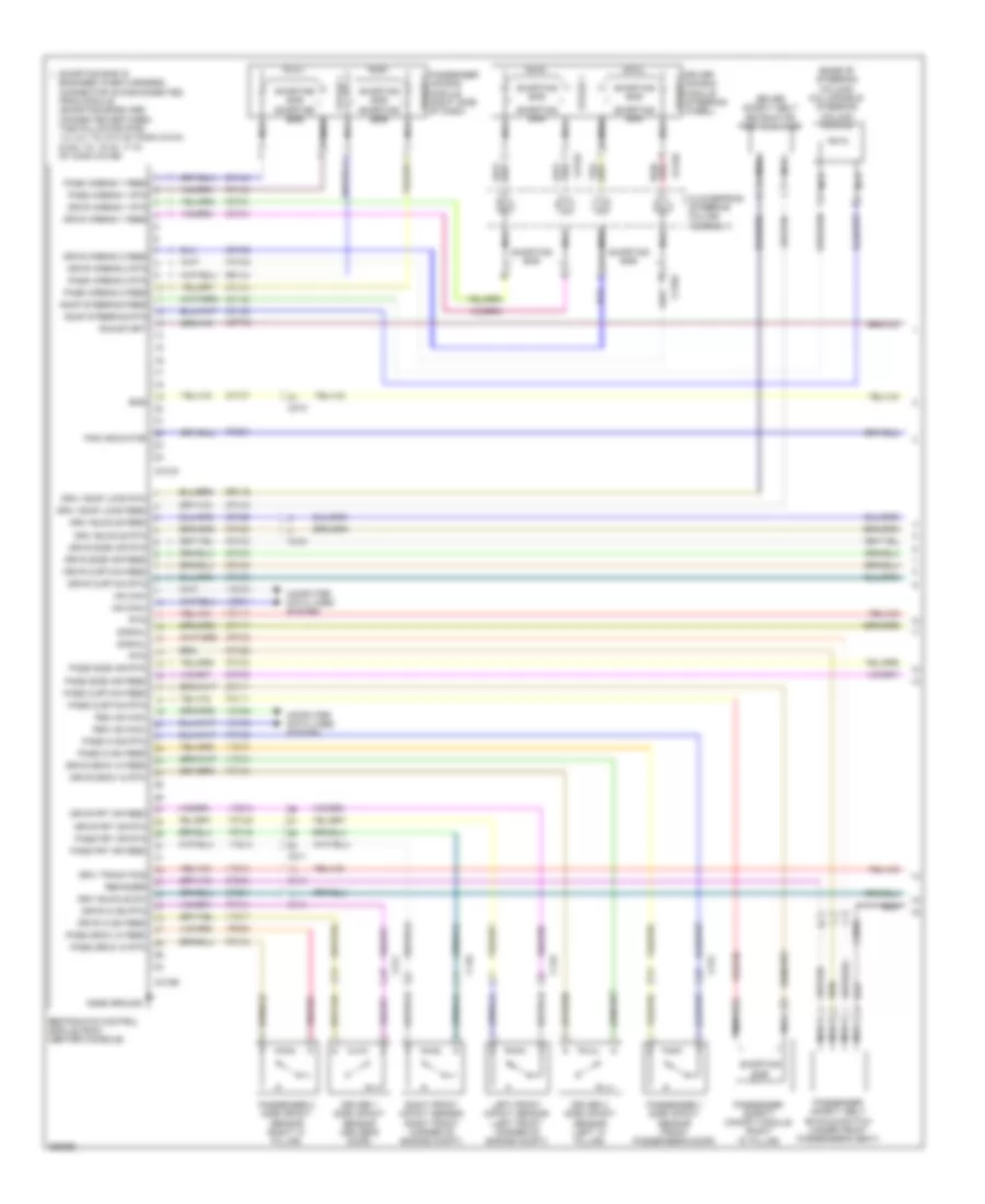 Supplemental Restraints Wiring Diagram 1 of 2 for Lincoln MKT 2012