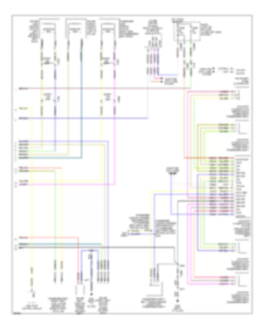 Supplemental Restraints Wiring Diagram 2 of 2 for Lincoln MKT 2012