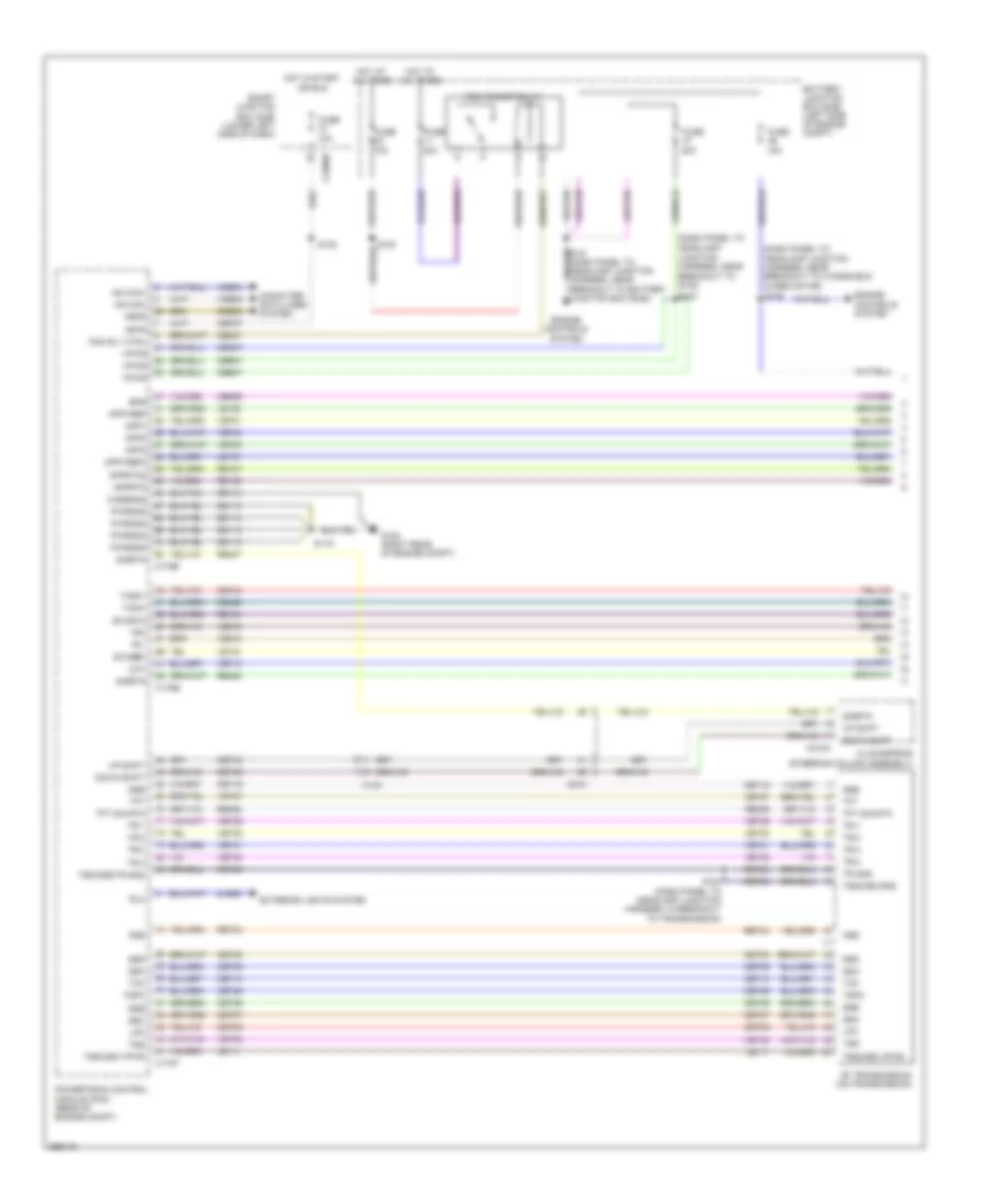 3.7L, AT Wiring Diagram (1 of 2) for Lincoln MKT 2012