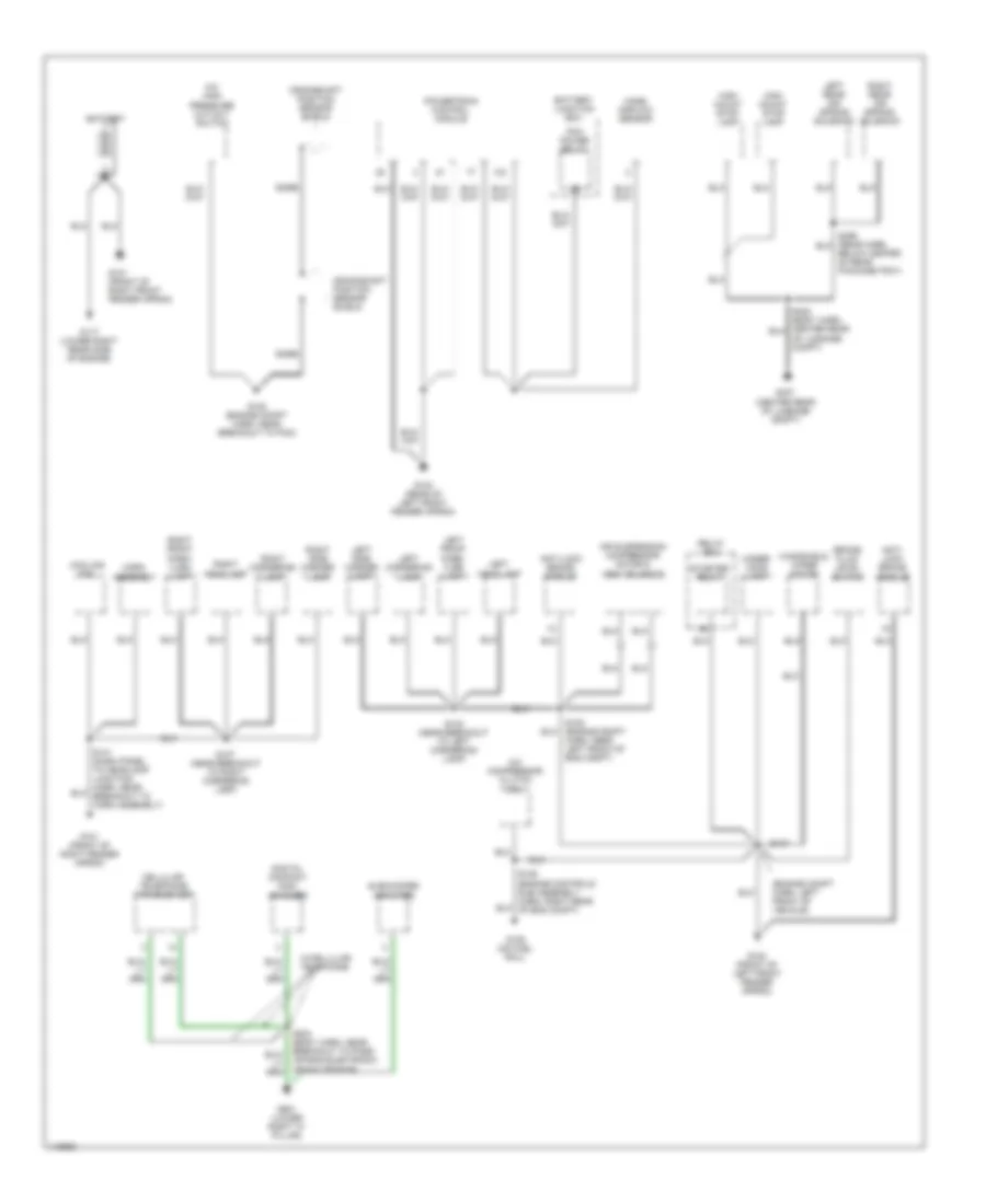 Ground Distribution Wiring Diagram 1 of 3 for Lincoln Town Car Cartier 2001