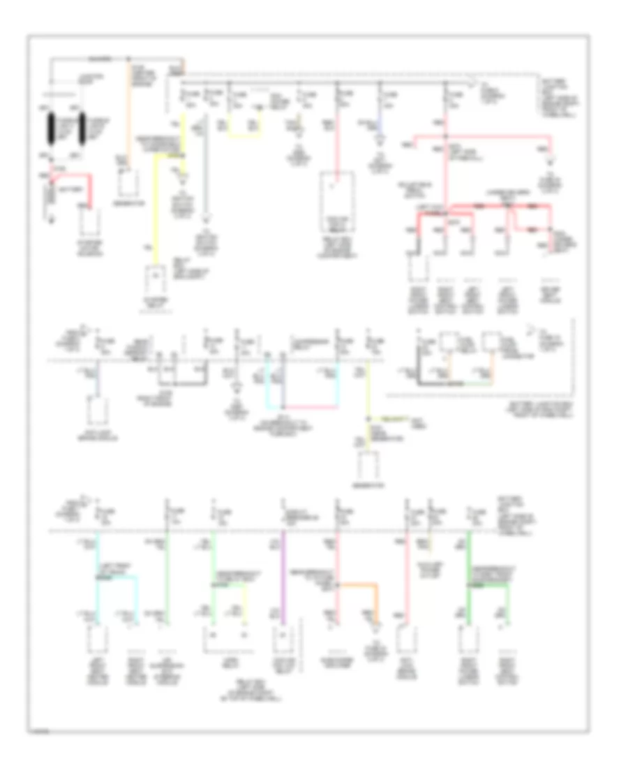 Power Distribution Wiring Diagram 1 of 3 for Lincoln Town Car Cartier 2001
