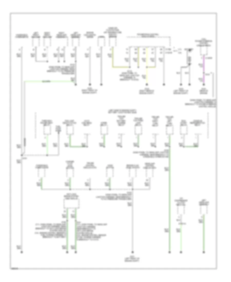 Ground Distribution Wiring Diagram 1 of 4 for Lincoln MKT EcoBoost 2012