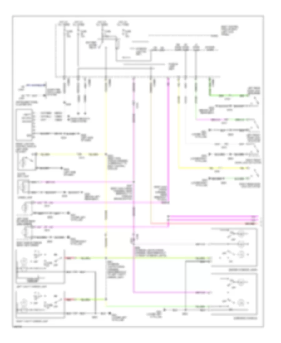 Courtesy Lamps Wiring Diagram 1 of 3 for Lincoln MKX 2012