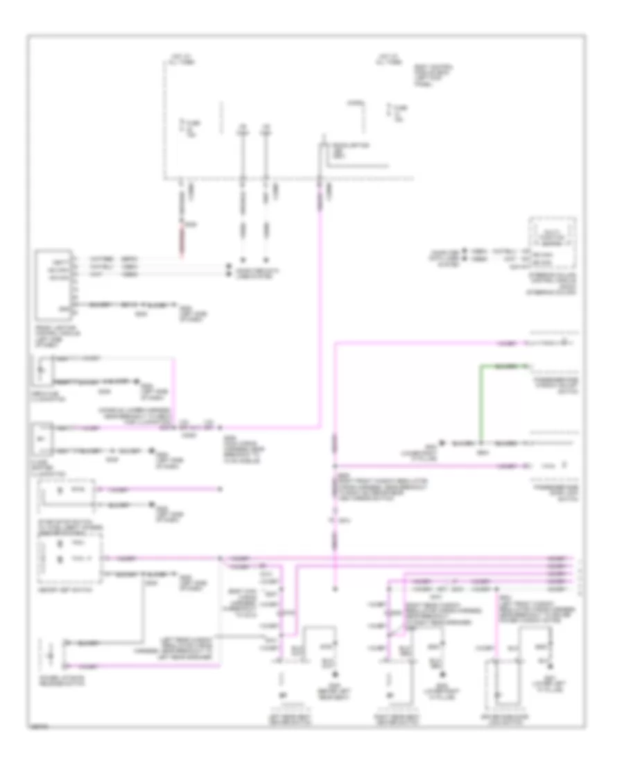 Instrument Illumination Wiring Diagram 1 of 2 for Lincoln MKX 2012