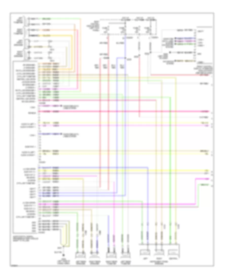 Navigation Wiring Diagram, with THX Premium (1 of 2) for Lincoln MKX 2012