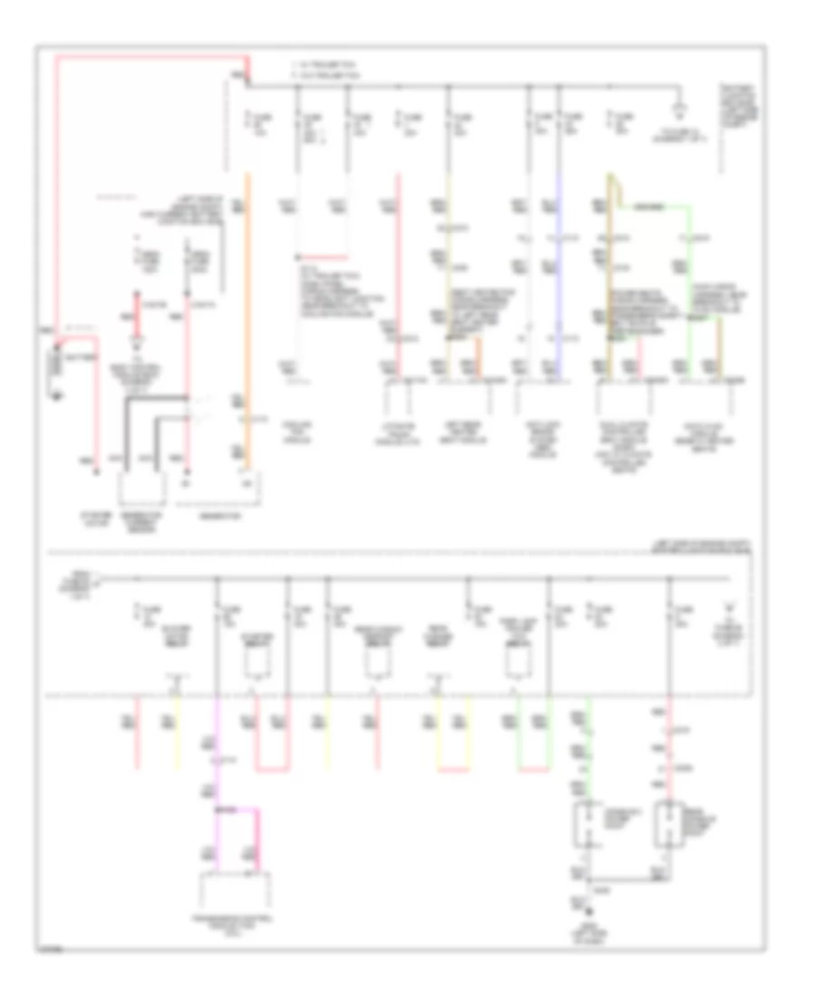 Power Distribution Wiring Diagram 1 of 7 for Lincoln MKX 2012