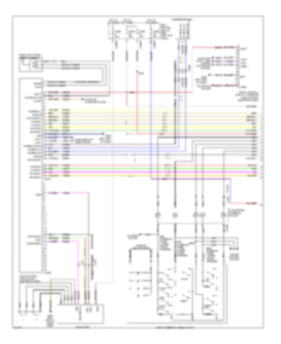 Premium Radio Wiring Diagram 1 of 2 for Lincoln MKX 2012
