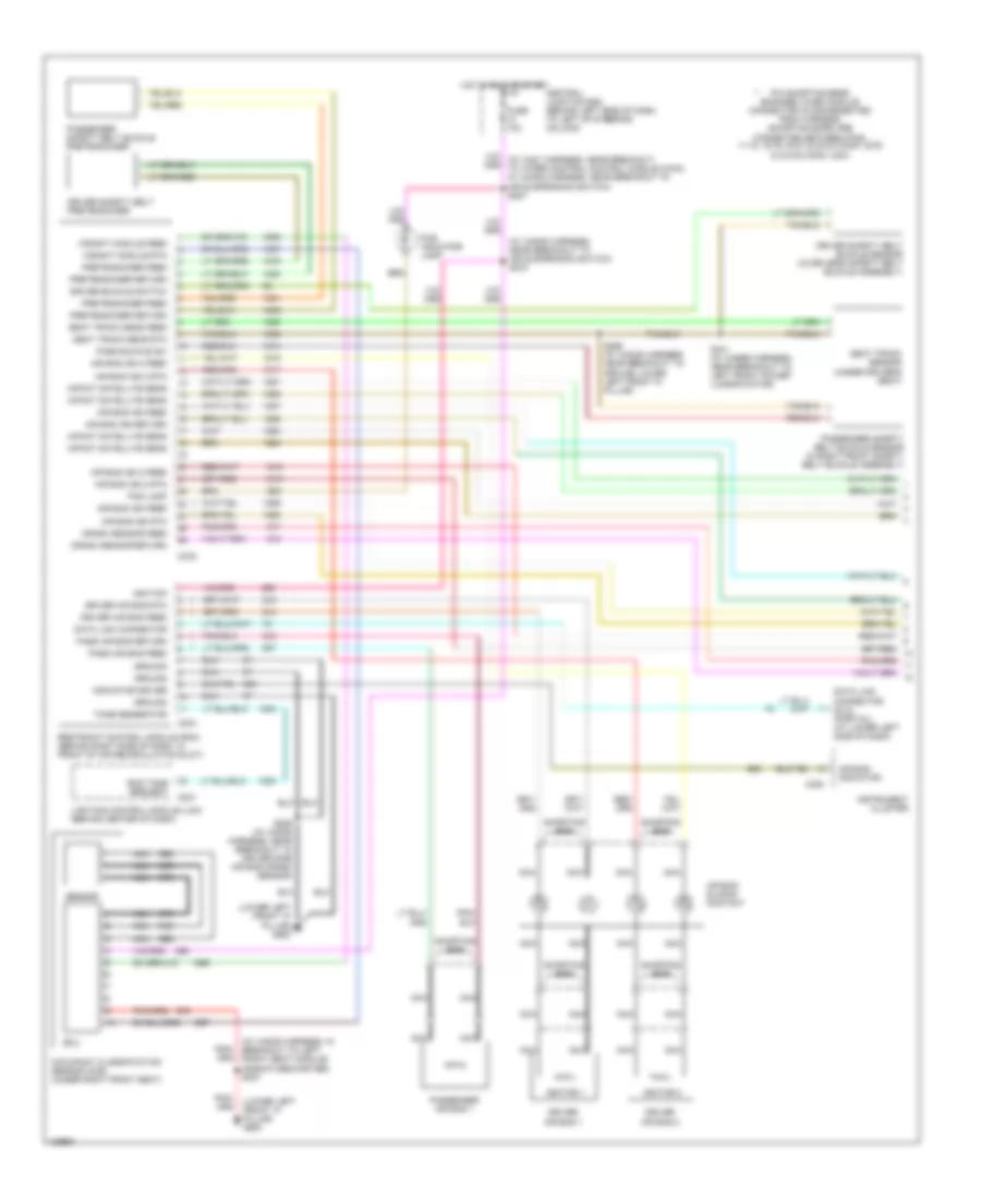 Supplemental Restraint Wiring Diagram 1 of 2 for Lincoln Town Car Executive 2001