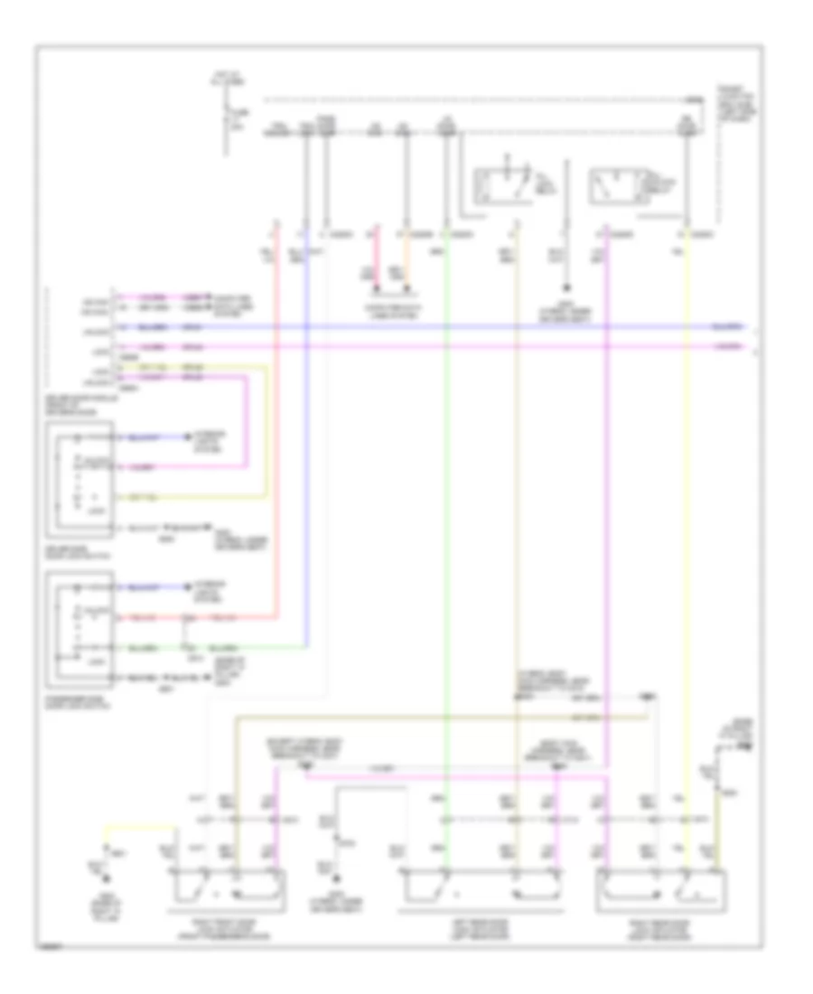 Forced Entry Wiring Diagram 1 of 2 for Lincoln MKZ 2012