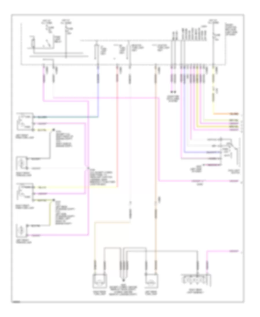 Exterior Lamps Wiring Diagram 1 of 2 for Lincoln MKZ 2012