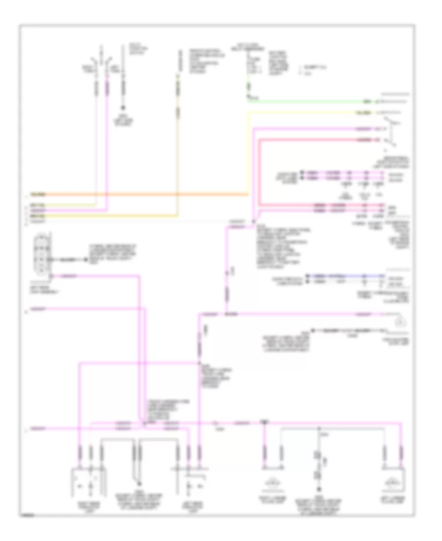 Exterior Lamps Wiring Diagram (2 of 2) for Lincoln MKZ 2012