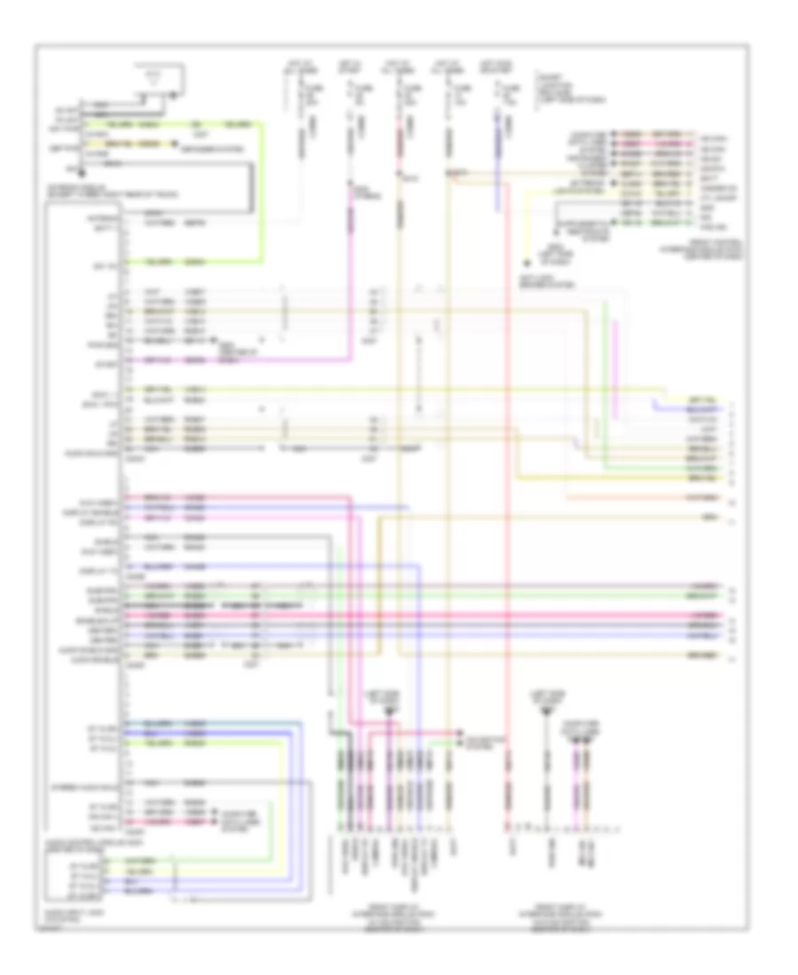 Premium Radio Wiring Diagram 1 of 2 for Lincoln MKZ 2012