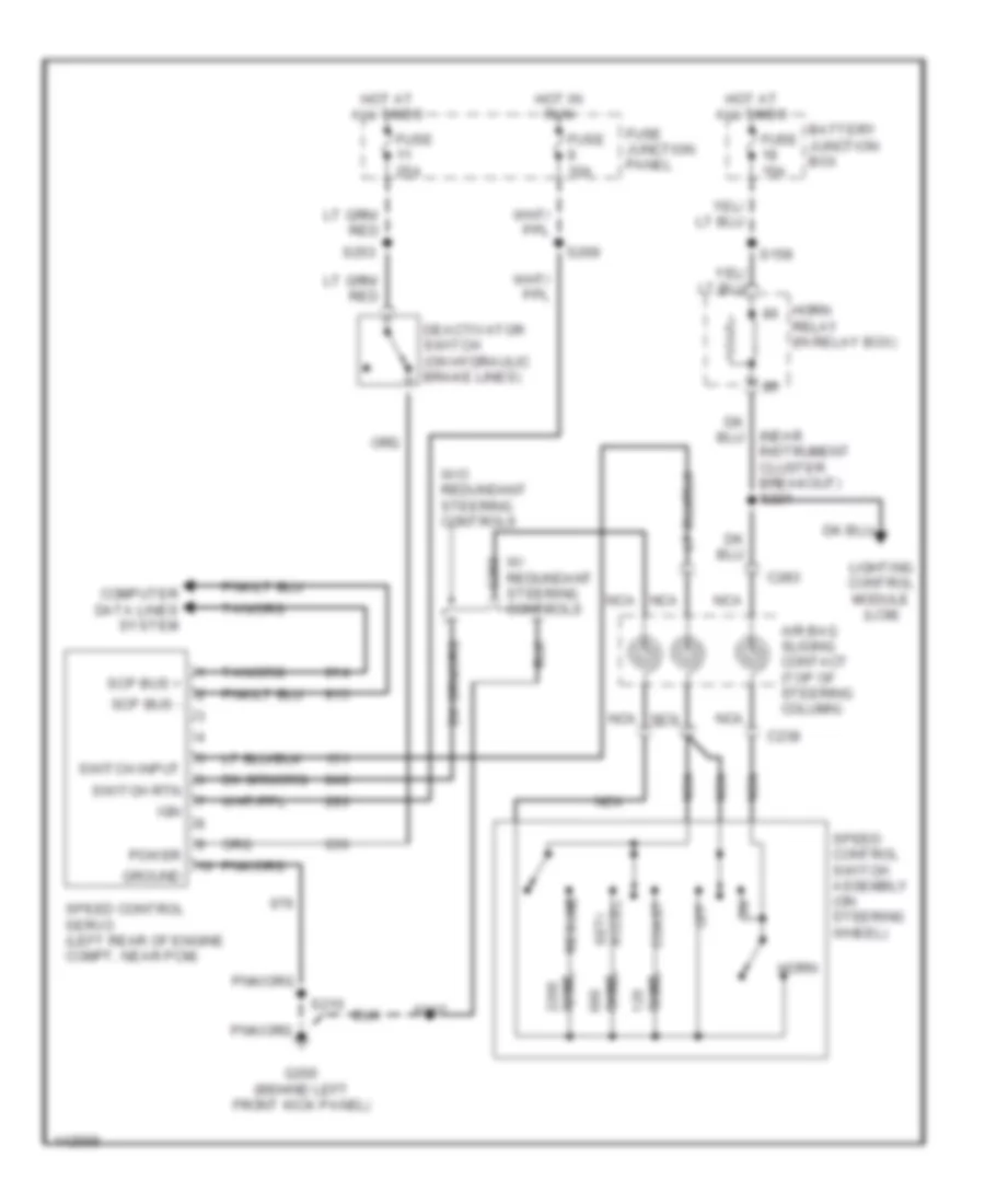 Cruise Control Wiring Diagram for Lincoln Town Car Executive L 2001