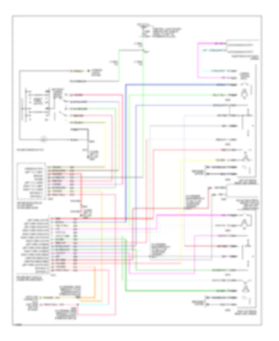 Memory Mirrors Wiring Diagram for Lincoln Town Car Signature 2001