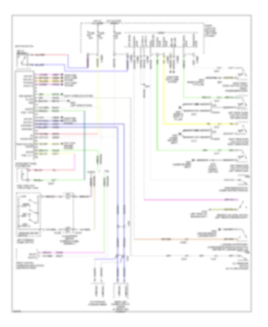 Instrument Cluster Wiring Diagram Hybrid for Lincoln MKZ Hybrid 2012