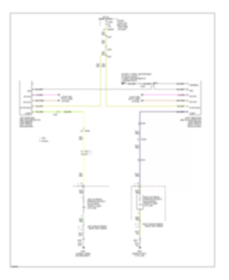 Blind Spot Information System Wiring Diagram for Lincoln MKZ Hybrid 2012