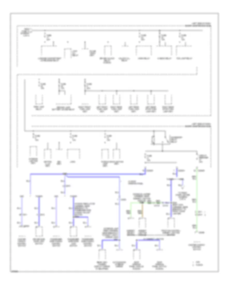 Power Distribution Wiring Diagram, Hybrid (4 of 4) for Lincoln MKZ Hybrid 2012