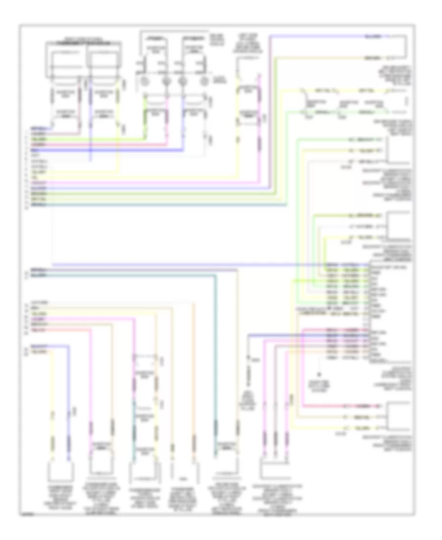 Supplemental Restraints Wiring Diagram 2 of 2 for Lincoln MKZ Hybrid 2012